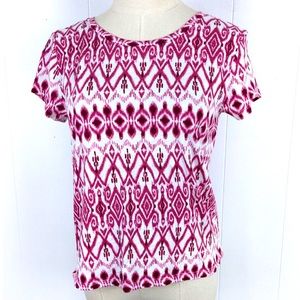 Loft | Pink floral T-shirt short sleeve